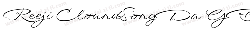 Reeji CloundSongDa GB Regular字体转换